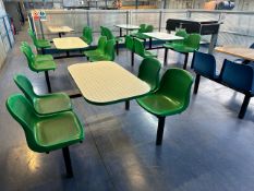 NO RESERVE - 4 Seat Cafeteria Benches x 6