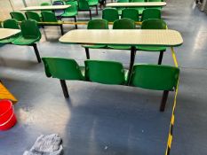 NO RESERVE - 6 Seat Cafeteria Benches x7