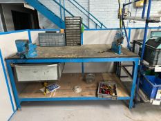 NO RESERVE - Metal Workbench with Vice and Guillotine