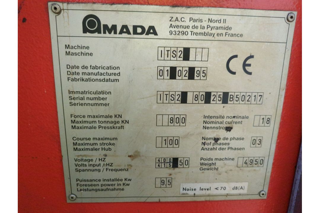 1995, PRESS BRAKES (AMADA) ITS - Image 14 of 19
