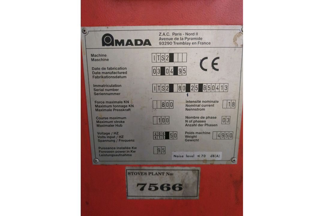 1995, PRESS BRAKES (AMADA) - Machine: ITS2 - Image 11 of 19