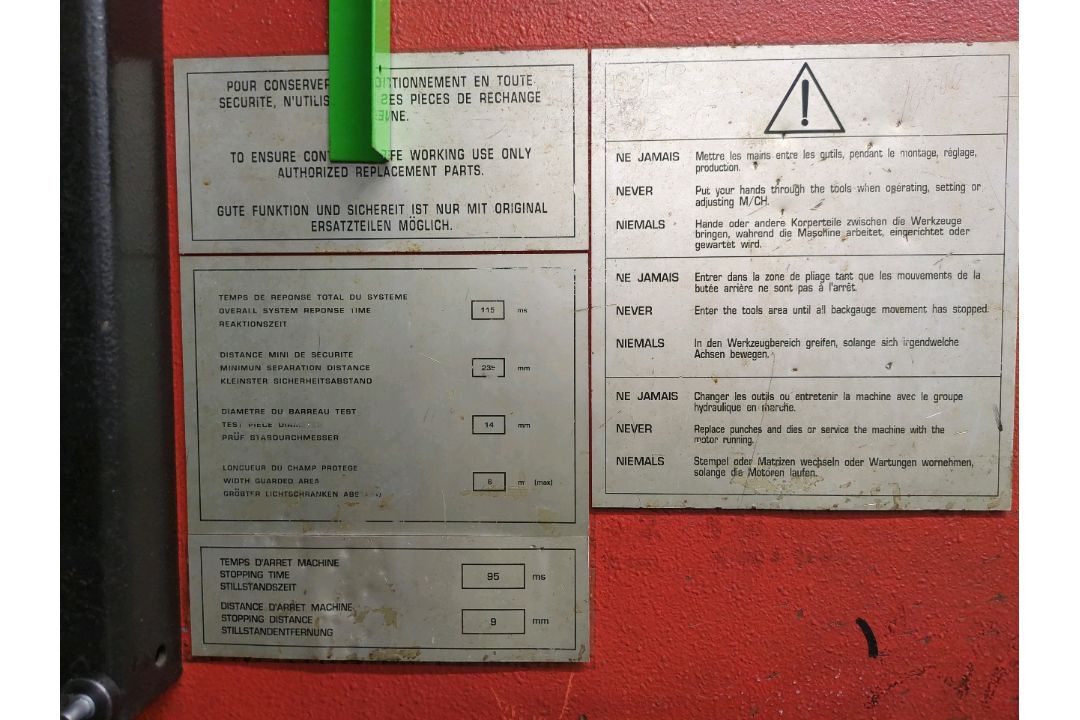 1995, PRESS BRAKES (AMADA) - Machine: ITS2 - Image 5 of 19