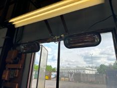 NO RESERVE 2 x Wall Heat Lamps