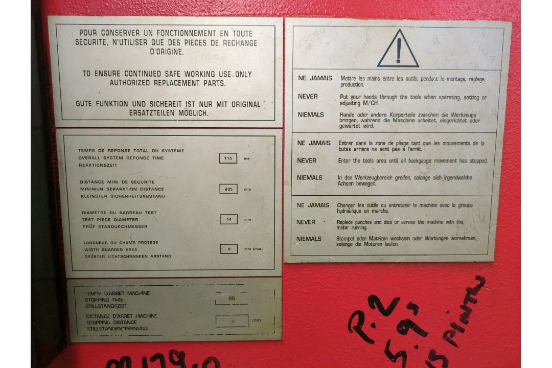 1995, PRESS BRAKES (AMADA) ITS - Image 9 of 19