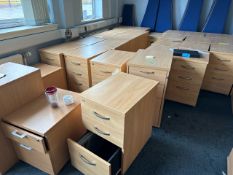 NO RESERVE - Wooden Under Desk Drawes x10