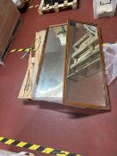 2 x Rectangular Wall Mounted Mirrors