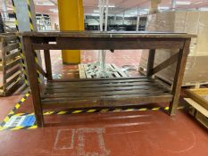 2 Tiered Wooden Display Table
