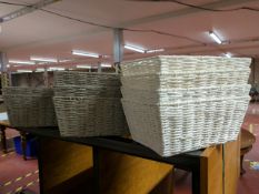 Small Wicker Storage Basket Trays
