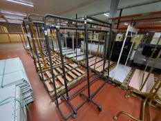 3 x Grey Metal Clothes Rails