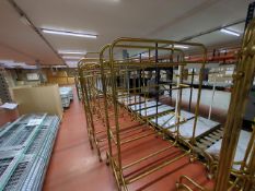 2 x Brass Effect Clothes Rails