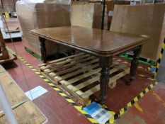 Wooden Table on Casters