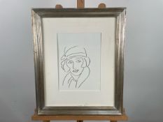 Artwork Lady Portrait Print