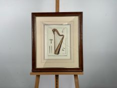 Harp Artwork Print