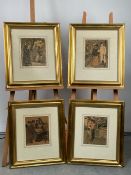 Artwork Framed Prints x 4