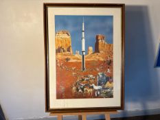 (ref 6) Rocket Artwork Print