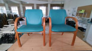 ** NO RESERVE ** Board Room Armchairs X2