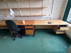 Office Desks x 3 and 1 Office Chair