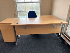 Office Desk, Chair and Drawers