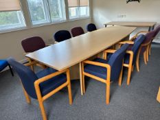 Meeting Table and 9 Chairs