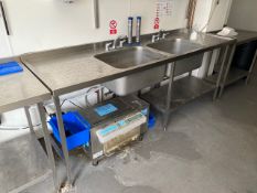 Stainless Steel Double Sink Unit