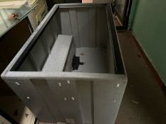 Grey Plastic Animal Crate