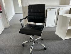Black Leather Appearance Chair