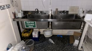 Stainless Steel Dual Sink Unit
