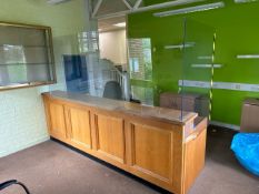 Wooden Reception Desk with Gate