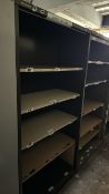 Brown Metal Storage Cabinets x 5