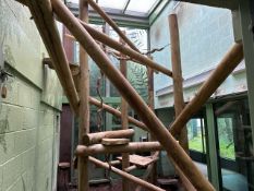 Wooden Animal Climbing Structure