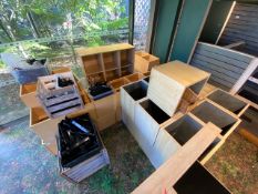 Large Quantity of Wooden Boxes and Baskets