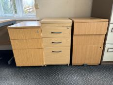 Wooden Drawer Units x 3