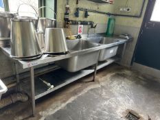 Syspal Stainless Steel Dual Sink Unit