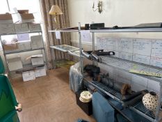 Grey Metal Multipurpose Shelving x3