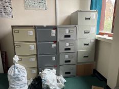 Metal Filing Cabinets x4