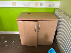 Wooden Storage Cabinet x 2