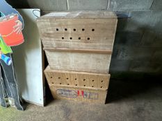 Wooden Animal Crates x2 - NO RESERVE