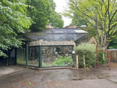Wood and Glass Animal Enclosure