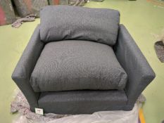 Otto Love Seat In Metropolitan Quartz