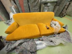 Saturday 3 Seat Sofa In Amber Smart Velvet