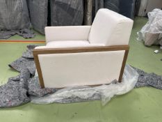 Chester Armchair In Alabaster Brushed Linen Cotton