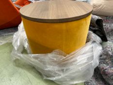 Ringo Storage Drum In Butterscotch Cotton Matt Velvet