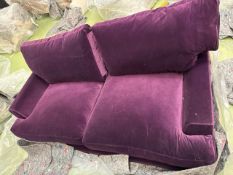 Isla 2.5 Seat Sofa In Plum Smart Velvet