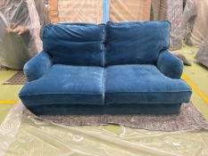 Bluebell 2 Seat Sofa In Cotton Matt Velvet