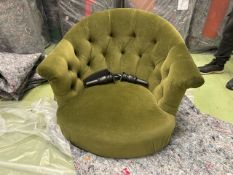 Bertie Armchair In Meadow Smart Velvet