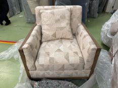 Chester ArmChair In Desert Pyramid Textured Weave