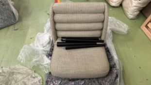 Lola Low Back Dining Chair In Palm Silky Jacquard Weave