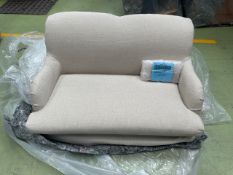 Bluebell Pet Bed In Clay Herringbone Weave