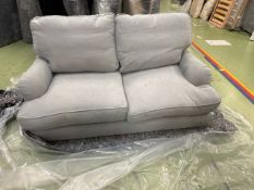 Bluebell 2 Seat Sofa In Cobble Brushed Linen Cotton