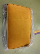 Bluebell Medium Rectangular Footstool In Amber Smart Velvet